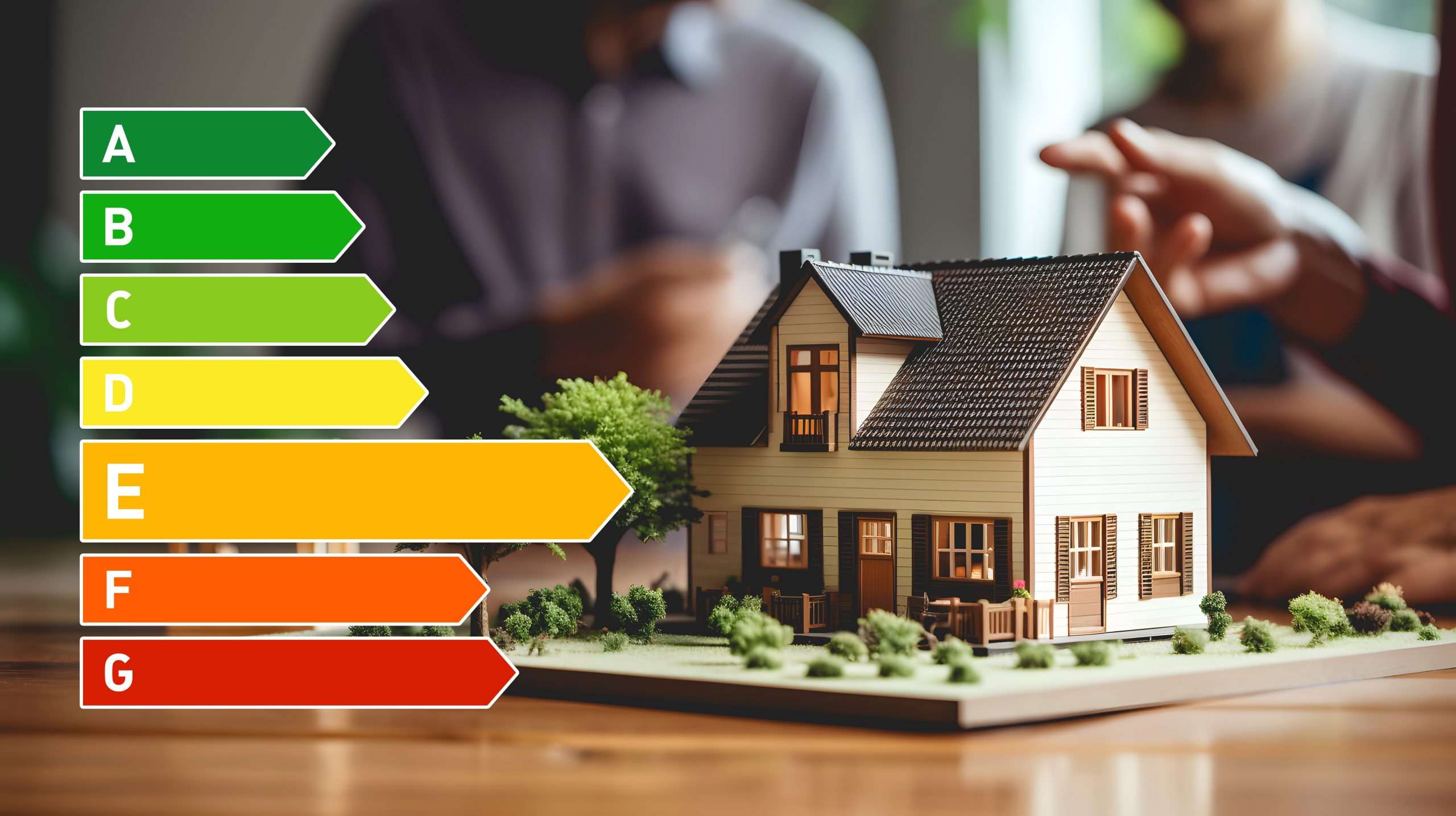 Skala für die Energieeffizienz einer Immobilie im Energieausweis