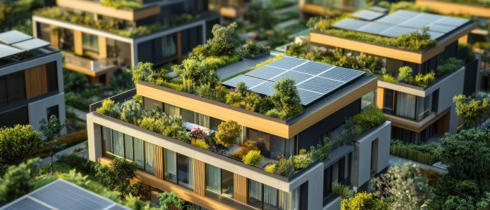 Moderne Häuser aus nachhaltiger Bauweise